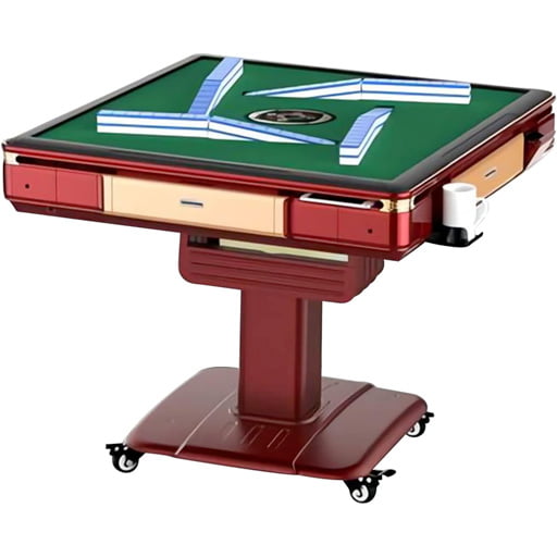 folding automatic mahjong table with ash tray cup holder usb charging